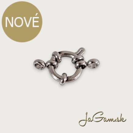 Karabínka zapínanie 12x4mm CHIRURGICKÁ OCEĽ , 1ks (ch1669)